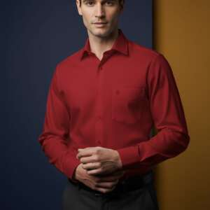 Formal Red color shirt ( slim fit )